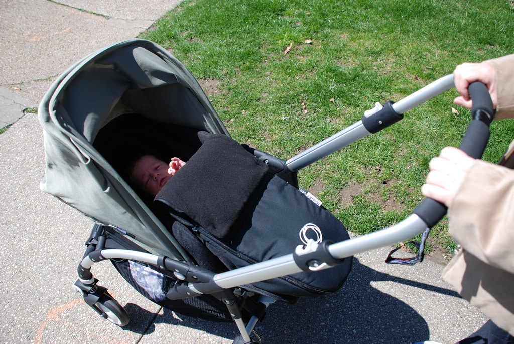 when can i put my baby in a pushchair