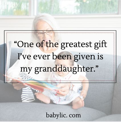 “One of the greatest gift I’ve ever been given is my granddaughter.” - Proud Happy Mama